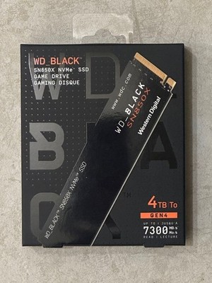 新品未開封　WD BLACK SN850X 4TB SSD M.2 2280 Western Digital WD_BLACK SN850X 4TB NVMe Internal SSD (WDS400T2X0E