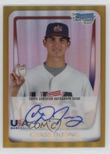 2011 Bowman Chrome Gold 14/50 Chase De Jong DeJong #18U-6 Auto qh5