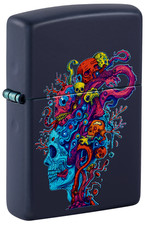 Zippo Lighter, Underwater Skull With Tentacles & Coral, 46958, New In Box