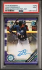 2019 BOWMAN PROSPECT PURPLE REFRACTOR CHROME JULIO RODRIGUEZ /250 PSA 9 AUTO
