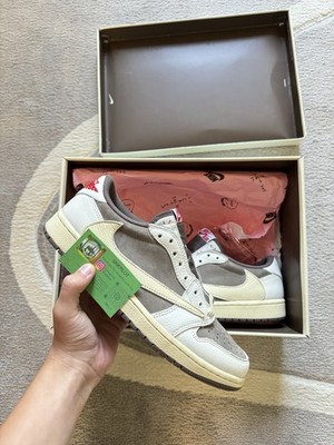 Size 9 - Jordan 1 Low Travis Scott Reverse Mocha Lightly Used Og Box 100% Auth 
