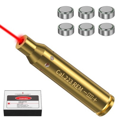 1pc 223rem caliber short laser boresighter.