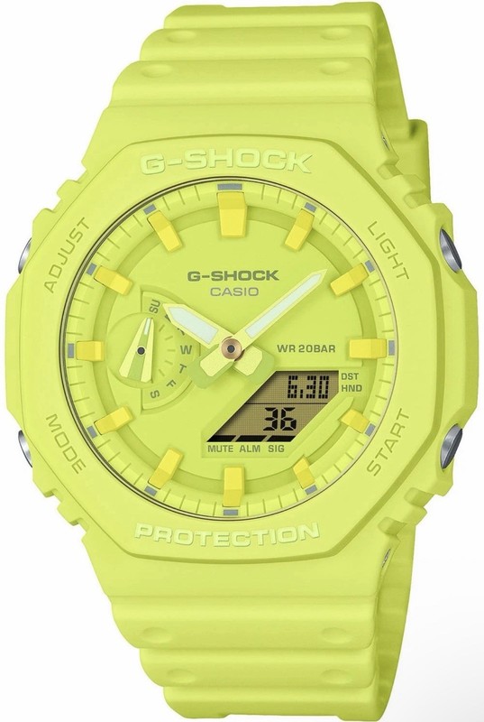 Casio G-Shock GA2100-9A9 Analog-Digital Watch Volt Yellow Limited Edition