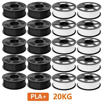TECBEARS 20KG PLA+ Filament 3D Printer 1.75mm PLA PLUS Filament for Arts/Game