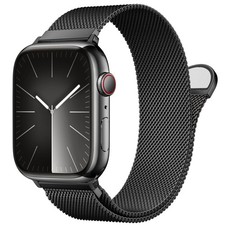 Stainless Steel Milanese Loop Compatible with Apple Watch Bands 46mm 44mm 45m...