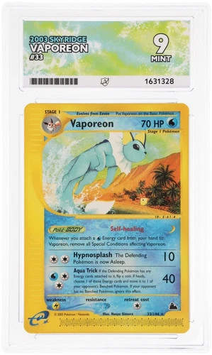 ACE 9 Vaporeon 33/144 Skyridge Pokemon Mint