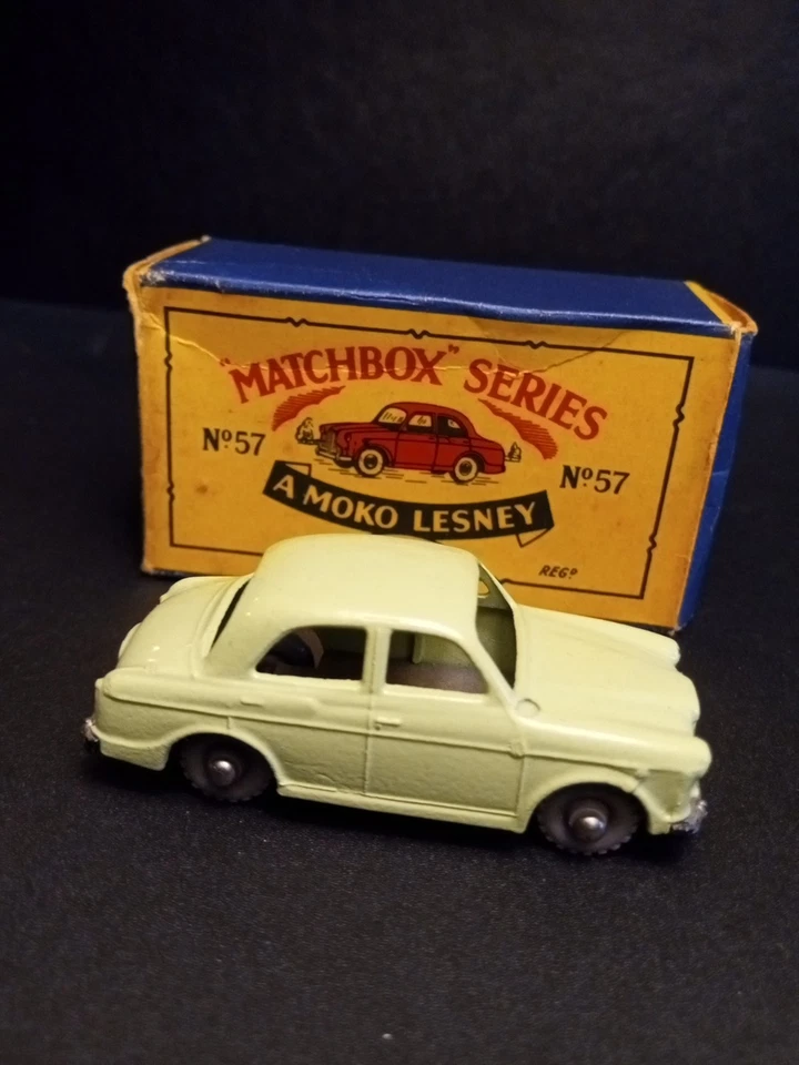 Caja de cerillas #57A Wolseley 1500 1958 en muy buen estado/como nueva en caja original B4 Foto 3 de 4