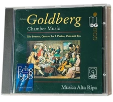CD J. GOLDBERG: CHAMBER MUSIC MUSICA ALTA RIPA MDG GOLD 1997 ECHO KLASSIK 1998