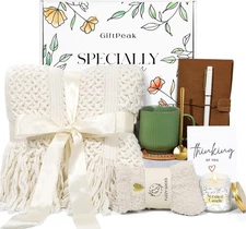 Get Well Soon Gifts for Women, Sympathy Gift Baskets, Thinking of You Ivory 