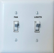 Light Switch Labels - Transparent Identifier System for Small, Black