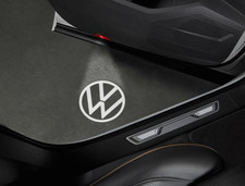Genuine Volkswagen VW Logo Front Door Led Puddle Light 000-052-120-F