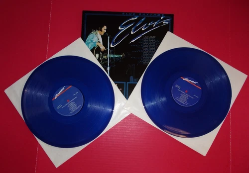 ELVIS PRESLEY - Blue Rhythms (EPC 1000) Blue Vinyl U.K. Import