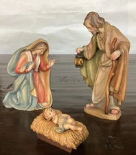 5.5 " ANRI  BERNARDI  NATIVITY HOLY FAMILY ( JOSEPH MARY INFANT )  ---  MINT