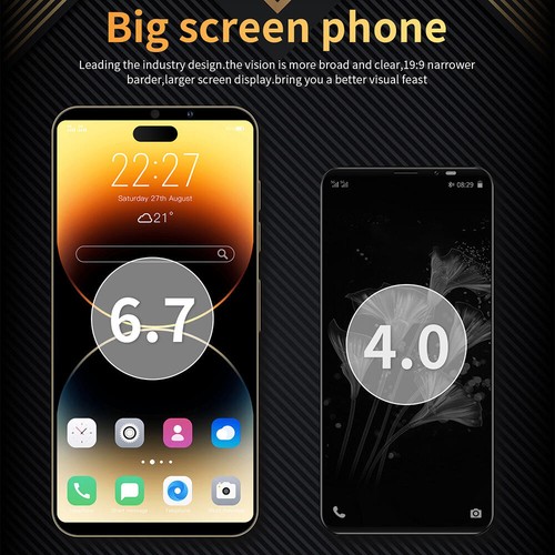 I15 Pro Max 6.7 Inch Unlocked Android Smartphone Dual Sim 4G Phone Mobile 8+128 - Picture 5 of 16