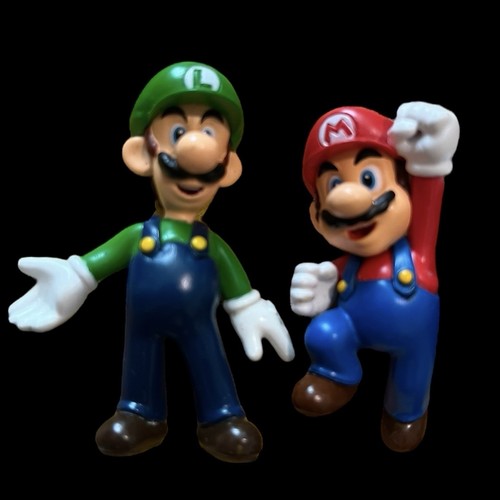 Nintendo Super Mario Bros Figuren 6 Stück 2007 2" Luigi Yoshi mehr - Bild 3 von 10