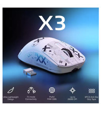 ATTACK SHARK X3 Wireless Gaming Mouse 26K DPI PAW3395 200h