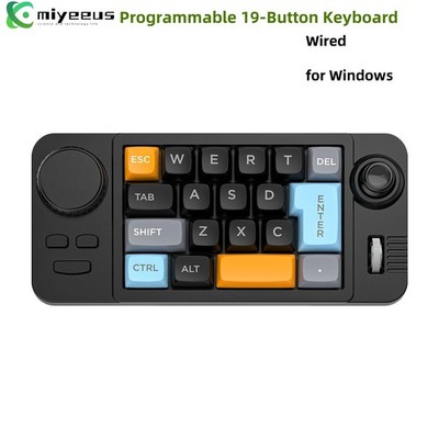 Mini Programmable 19-Button Onboard Macro Keyboard Mechanical Switch Keyboard #s