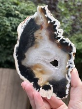 Brazilian Agate Crystal Slice AAA+ Abundance 11