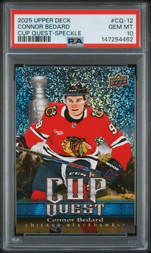 Connor Bedard [Speckle] #CQ-12 2025 Upper Deck Cup Quest card