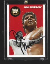 462  MAGNIFICENT DON MURACO  signed Wrestling Card w/COA   FREE SHIPPING !