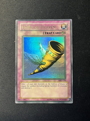 Yugioh Horn of Heaven MRD-130 Original Print Faded Error Print Mint