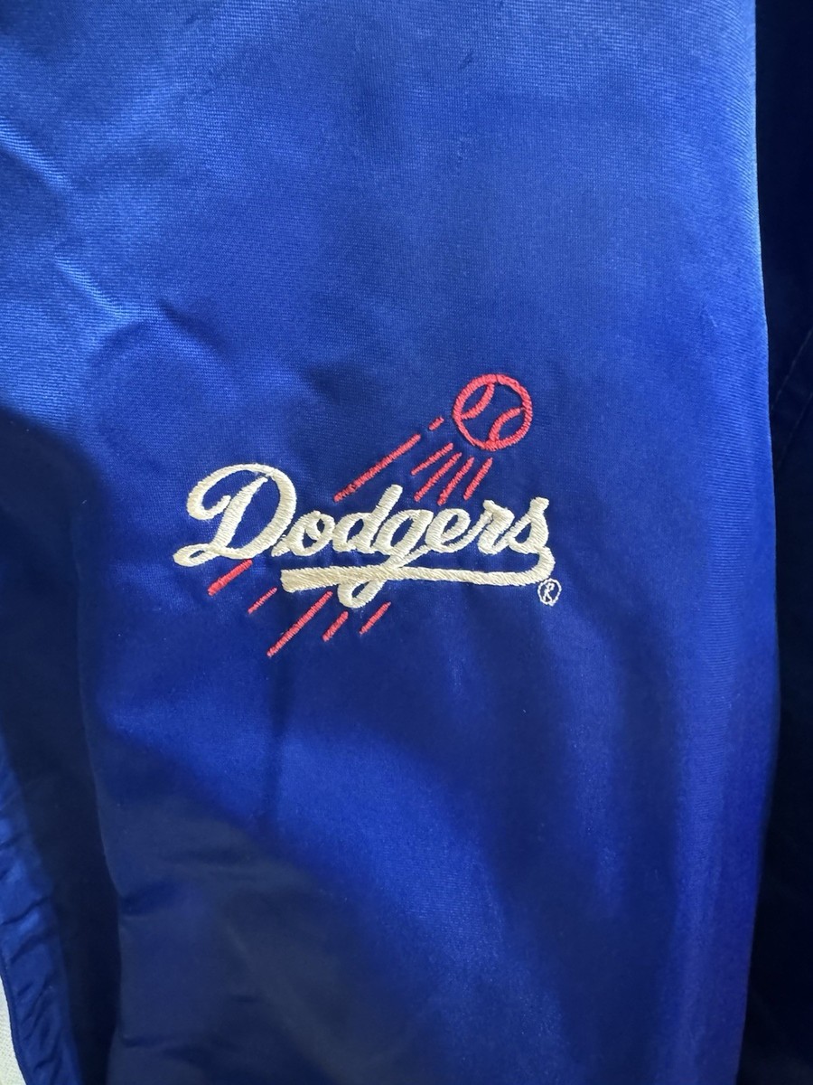 Dodgers サテンジャケット Danny Goodman VintageLos Angeles Dodgers XL Blue Satin Full Zip Jacket