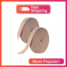 Ysibbon Cotton Webbing 1 Inch, 2 Rolls/20 Yards Cotton Webbing Straps for Webbin