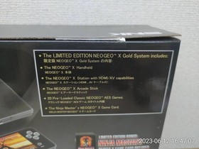 SNK NEO GEO X GOLD Limited Edition Console System with Box [Unopened]