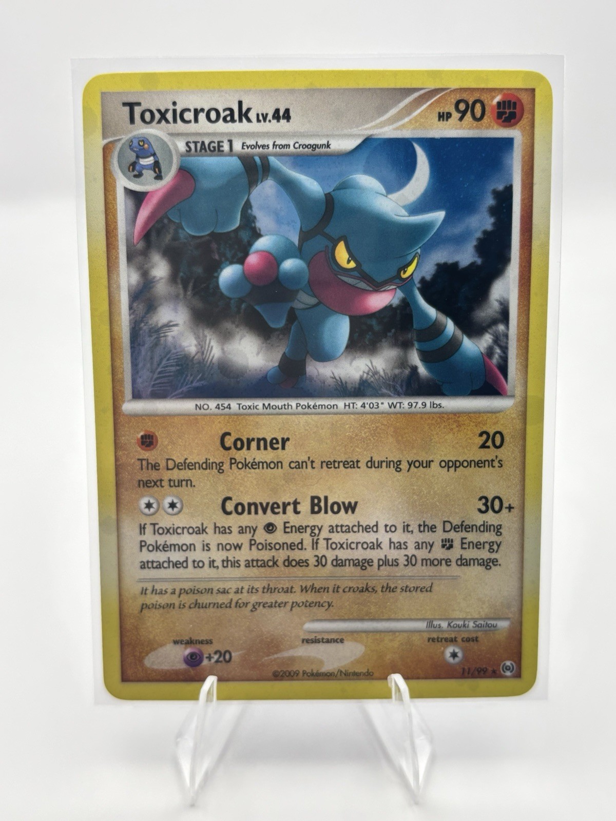 Toxicroak 11/99 Holographic Rare Platinum Arceus Pokemon TCG