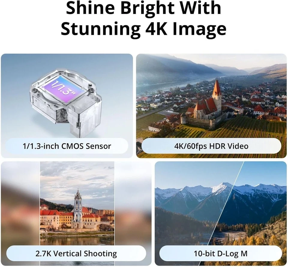 Combo DJI Flip Fly More con control remoto de 2 pantallas RC, dron gris  Foto 3 de 4