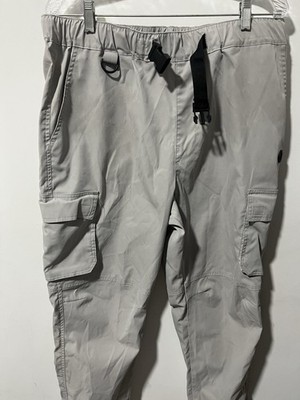 Ninth Hall Pants Men's Gray Cargo Belted Hiking Pants EUC
