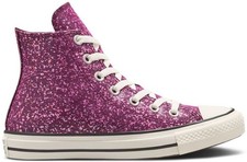  NEW Women CONVERSE 8 Chuck Taylor All Star Glitter HI top Orchid Abyss