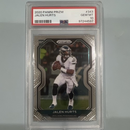 Panini 2020 Prizm Jalen Hurts RC Base #343 Philadelphia Eagles PSA 10