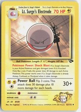 Lt. Surge's Electrode 52/132 Uncommon Gym Challenge Pokemon Unlimited LP on eBay