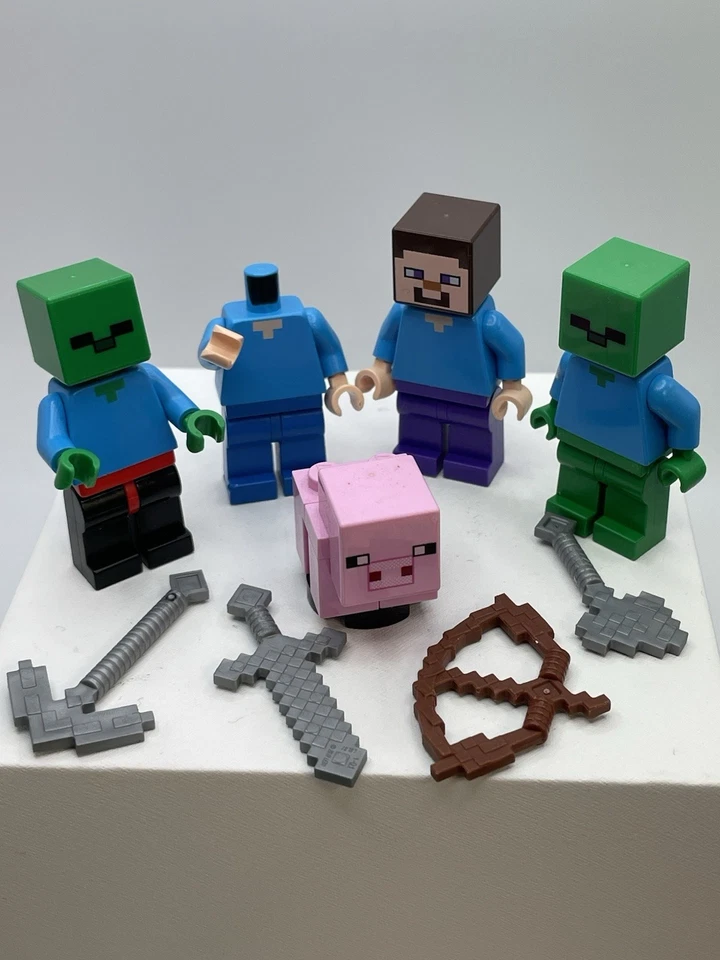 Lego Minifigura Minecraft Lote Con Accesorios Foto 2 de 2