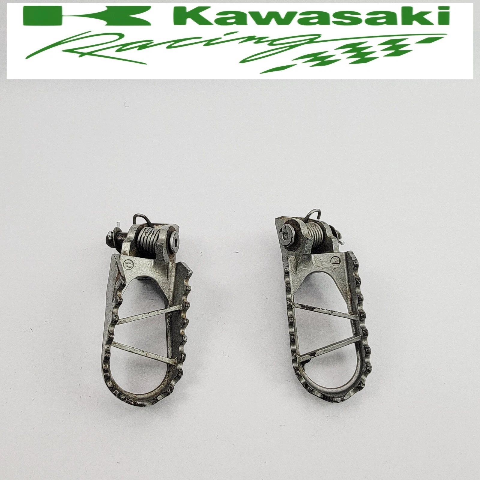2001-2013 Kawasaki KX 100 KX 85 Footpegs Set Foot Rest Spring Pin