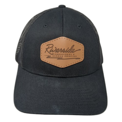 Riverside Embroidery & Screen Printing Snapback Trucker Hat Black L Richardson