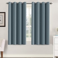H.VERSAILTEX Soft and Smooth Blackout Window Curtain Panel,8 Grommets Drapes ...