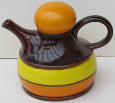 kultige Hammersbach Design Keramik Teekanne / Kaffeekanne aus den 70er Jahren