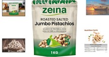 Roasted Jumbo Pistachios 1Kg - Healthy, Gluten-Free, and  Delight