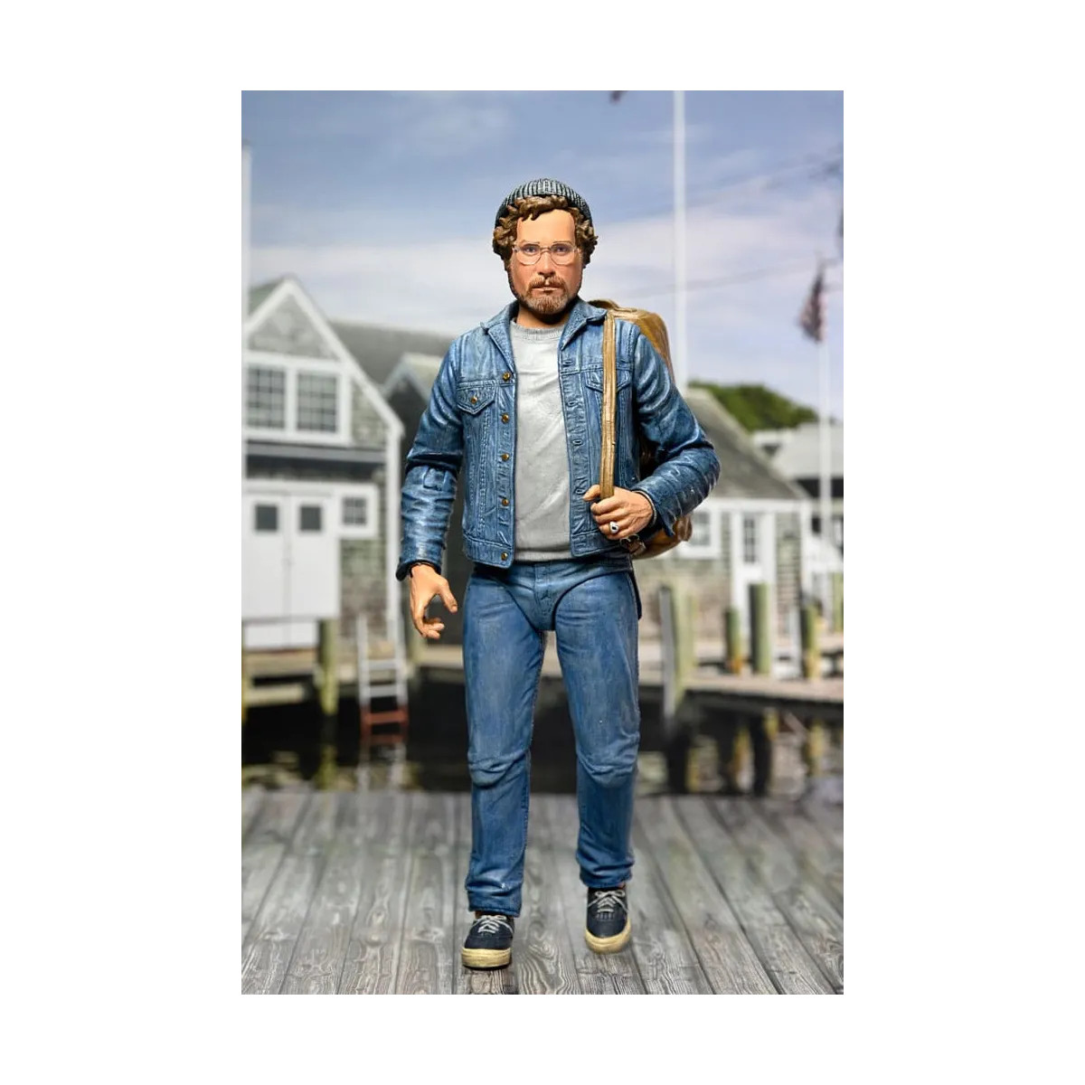 Figurine Neca JAWS Matt Hooper Amity Arrival pour collectionneur 20cm