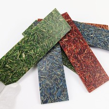 2 Pezzi Manico Coltello Chaff & Resin Blank Per Tornitura 135x40x4mm