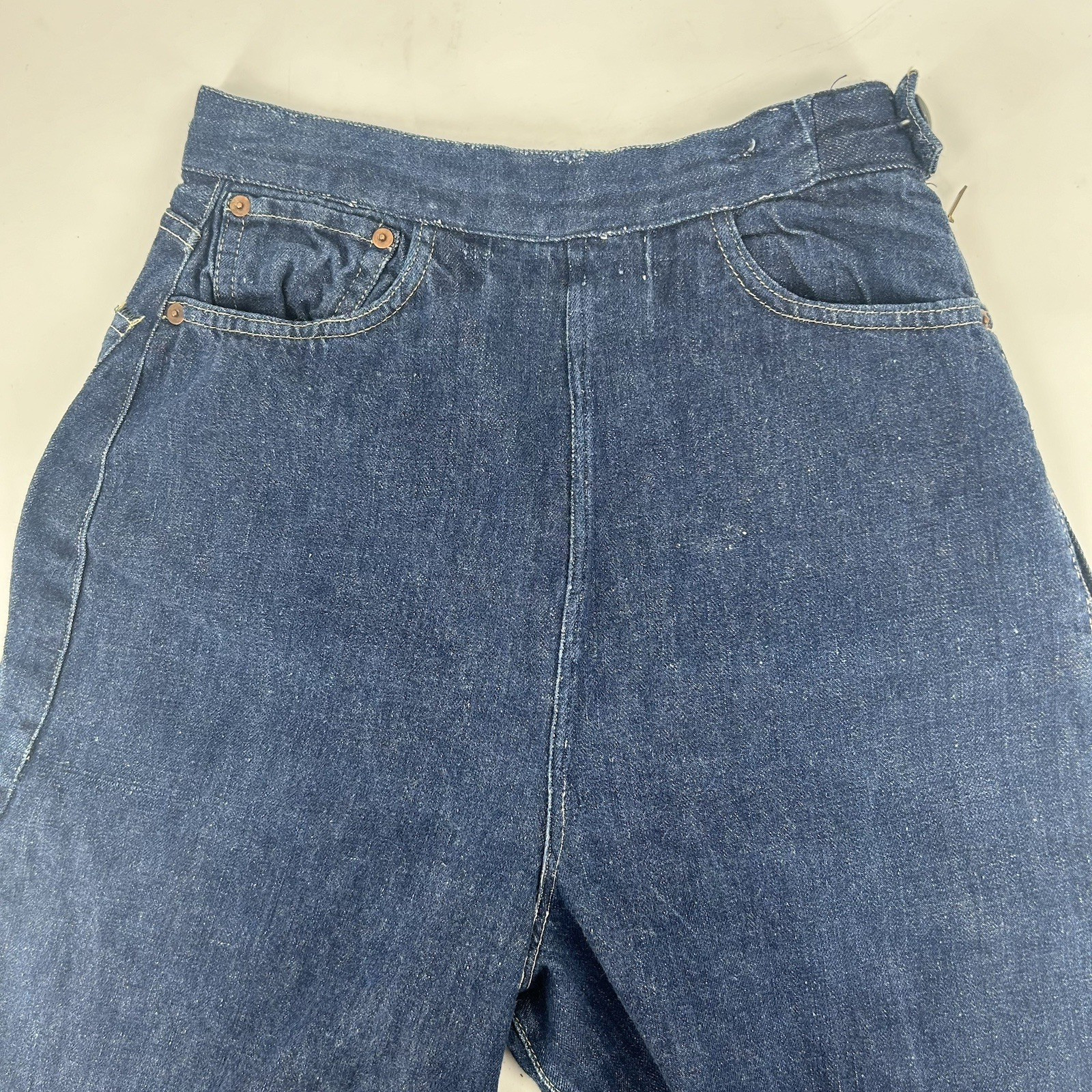 1940s Levis Jeans 701XX Big E Selvedge side zipper Original vintage Womens W28 image 7