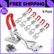 6 Pack Adjustable Toggle Latch Clamp Quick Release Pull Latch for Tool Box