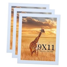 9 x 11 Picture Frame Set of 3, Poster Photo frame, 9x11 Pack of 3 white