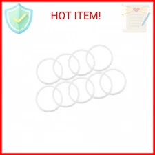 Zonon 9 Pieces Replacement Gasket Compatible with Wide Mouth Bottle Flip Lid Cap