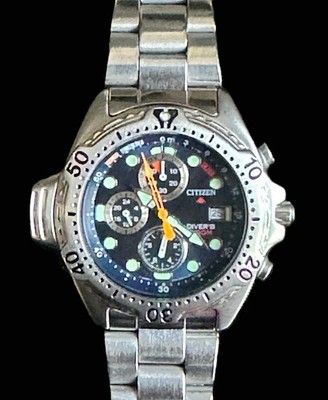 Citizen Promaster Aqualand Chronograph AY5000-05L Taucheruhr ️Sammler - TOP