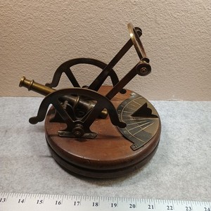 The High Noon Sundial with Brass Cannon on Base
