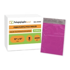 40000 Pack 10 x 13 Purple Poly Mailers Shipping Premium Bags Envelopes Packaging