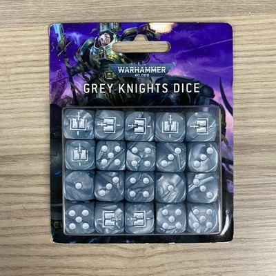 1 GREY KNIGHTS WÜRFEL SET GAMES WORKSHOP WARHAMMER 40K INQUISITION SPACE MARINES